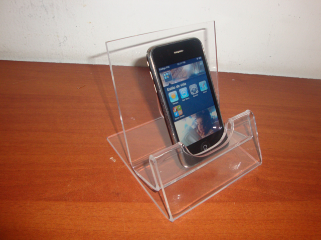 Exhibidor en acrílico cristal para smartphone